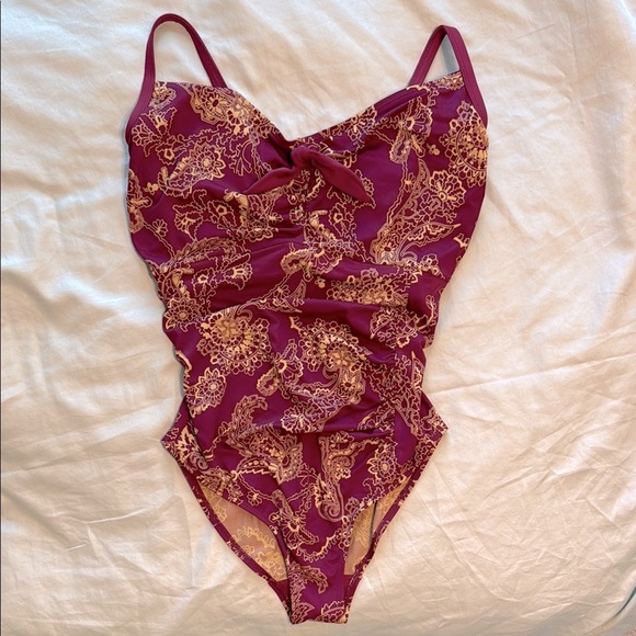 Panache Veronica Paisley One Piece Swimsuit - Picture 3 of 6